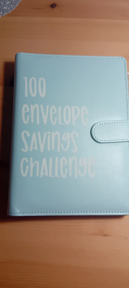 100 envelope savings challenge modrá