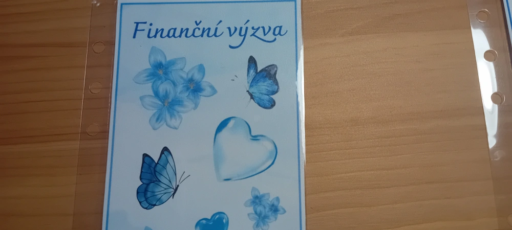 Finanční výzva modrá 4000 Kč
